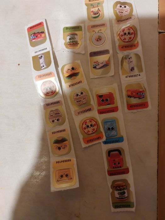 Naklejki z Biedronki 21szt.