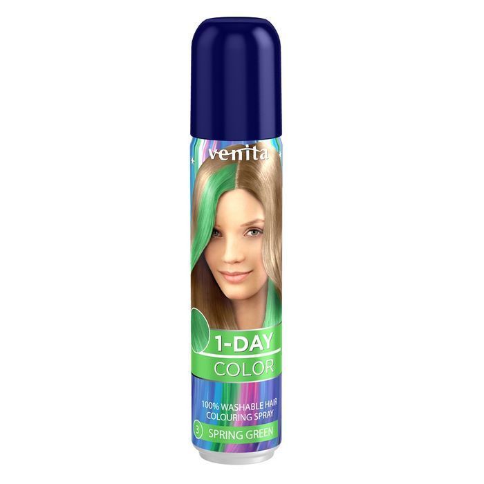 Spray do koloryzacji i stylizacji włosów Color Wiosenna Zieleń 50ml