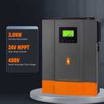 Гібридний Сонячний Інвертор. PowMr 3,2kwt 24v MPPT80A 220v, + акуми