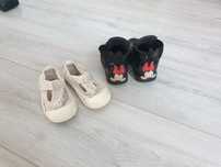 Botki zara r.23 myszka Miki Minnie +sandały h&m z haftem