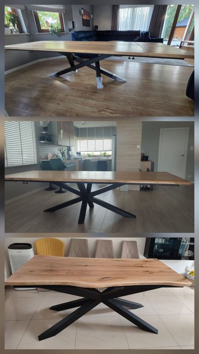 Stół Dębowy na Wymiar - prawdziwe drewno, solidne wykonanie