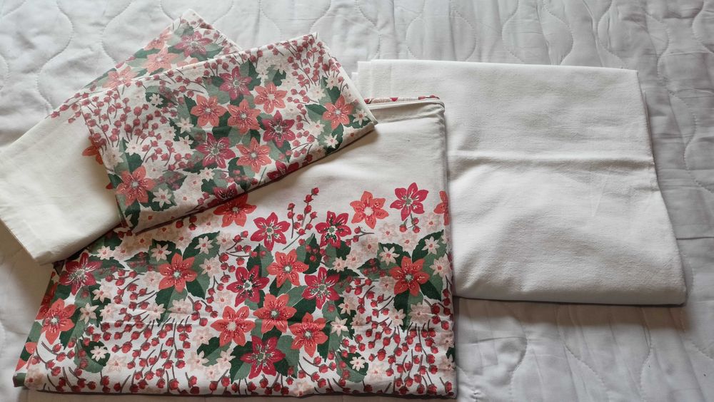 Pościel PRL, komplet 4 cz,, bawełna 160 x 200