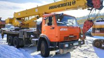 Послуги автокрана 25т/16т, 21.7м