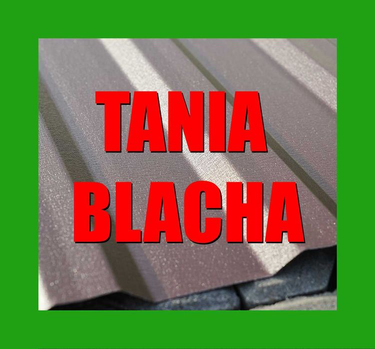 Tanie BLACHY Dachowe Trapezowa BRĄZ 2 gat. GARAŻ Blaszak Ładna Dachowa