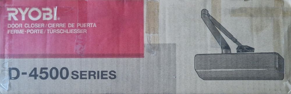 Доводчики для дверей Ryobi D-4550
Доводчики накладні