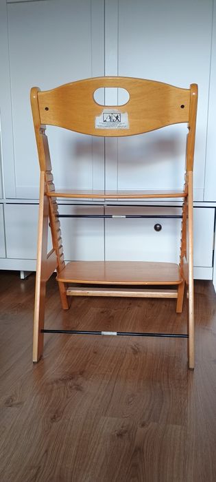 Drewniane krzesełko do karmienia typu Tripp Trapp