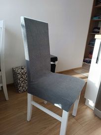 Pokrowce elastyczne na krzesła 4 szt. szary