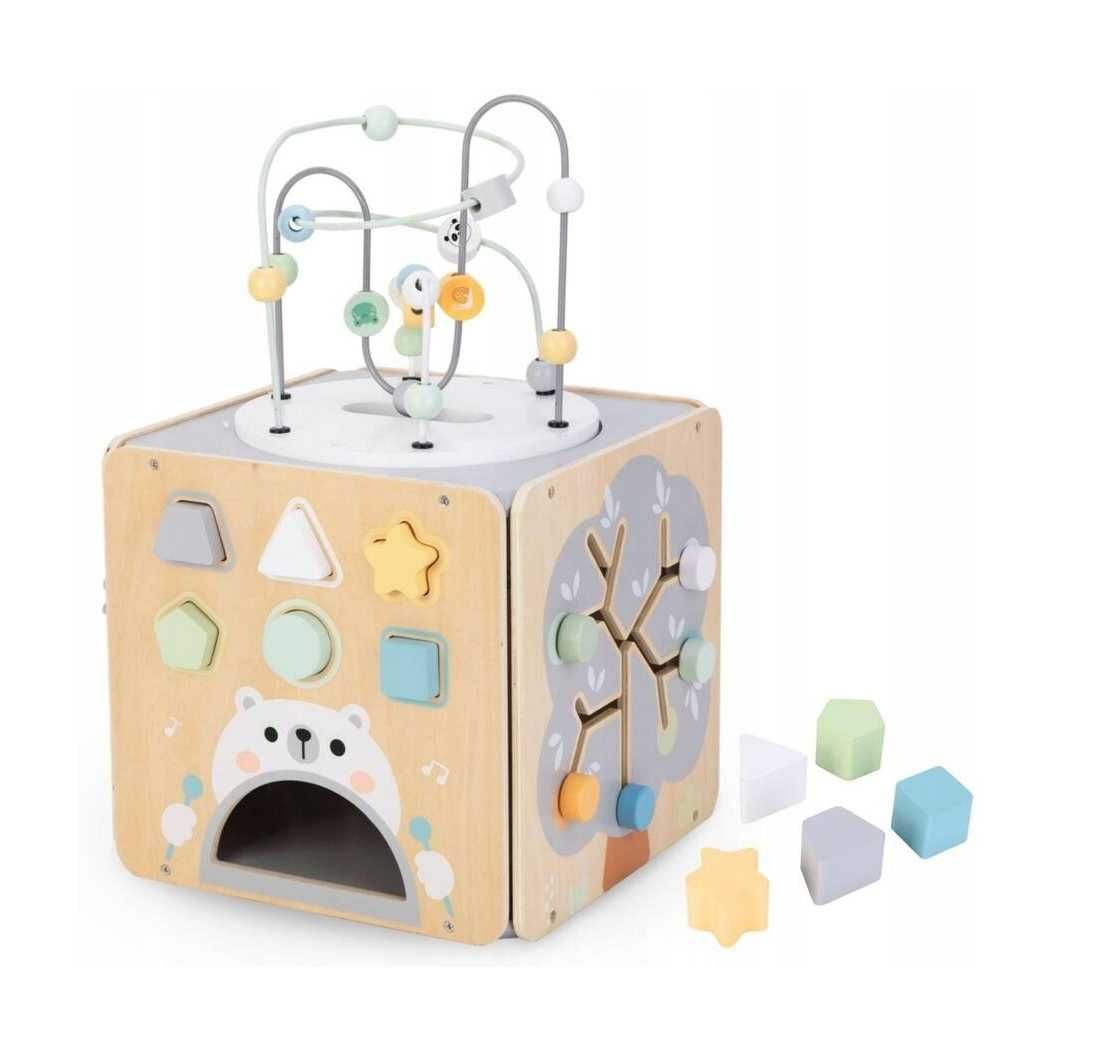 Drewniana Kostka Montessori Zabawka Edukacyjna dla DZIECKA