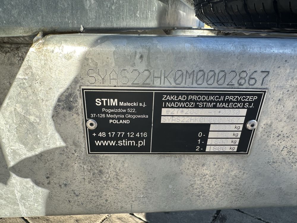 Прицеп stim свіжопригнаний