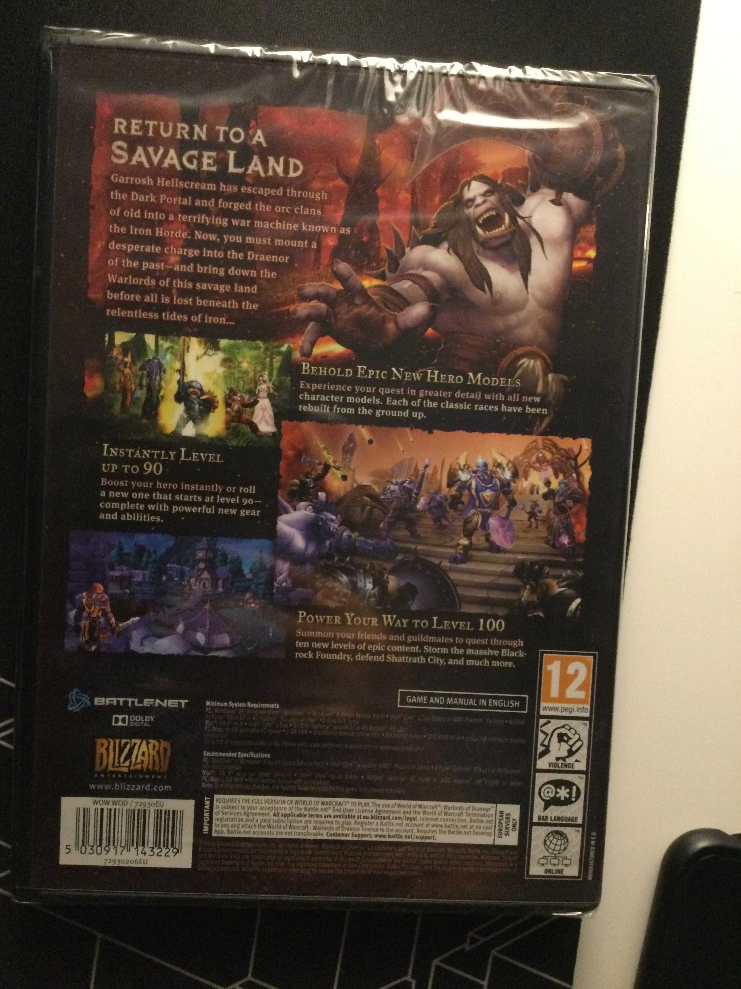 World of Warcraft: Warlords of Draenor Expansion - PC (selado)