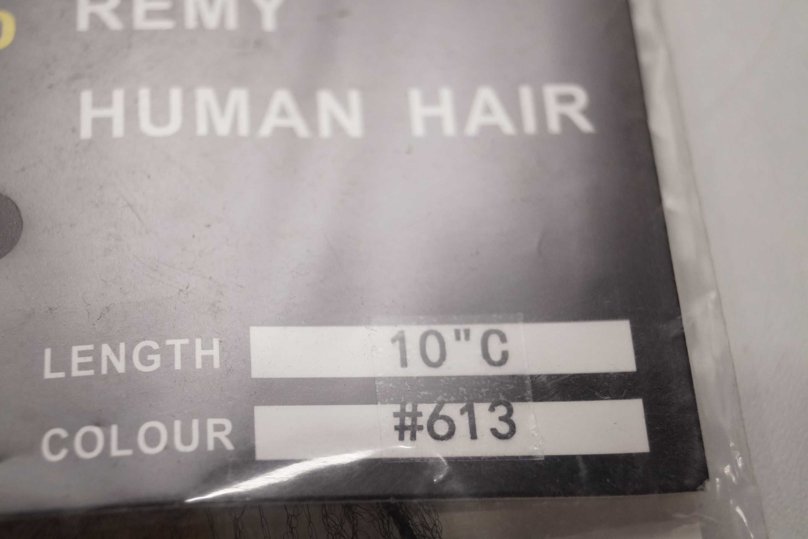 Doczep 100% ludzkich włosów blond 10"C #613