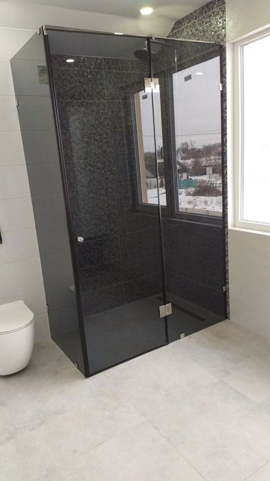 Душова кабіна розсувна перегородка (90 * 90) двері перила.