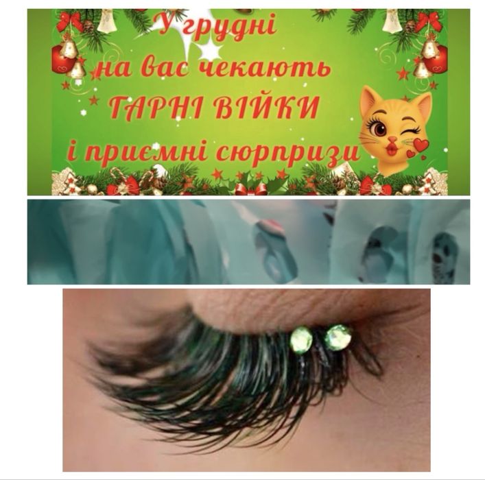 Нарощування вій Воскресенка, Паркові Озера, Троєщина, Дарниця. Лівий б