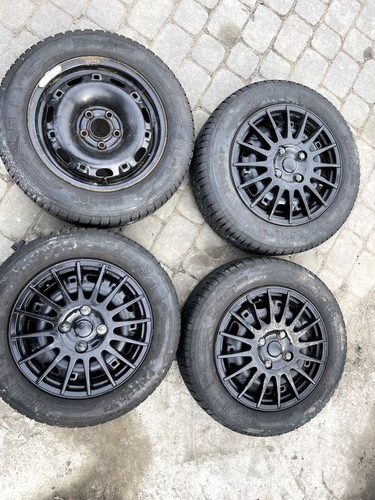Felgi stalowe Seat ibiza 5x100 opony Kleber 185/60 r14 zima