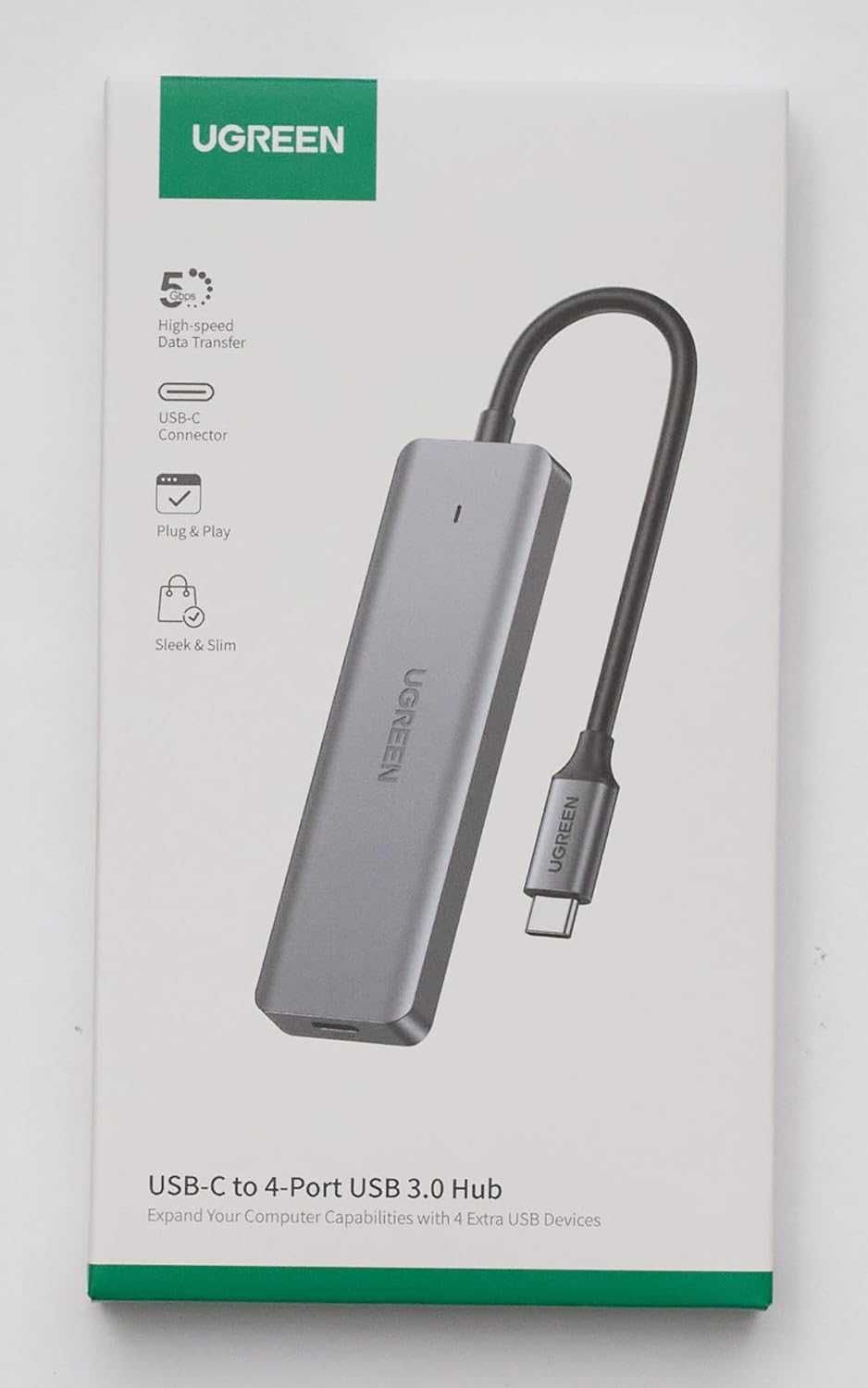 UGREEN Rozdzielacz USB C na USB 4 porty USB 3.0