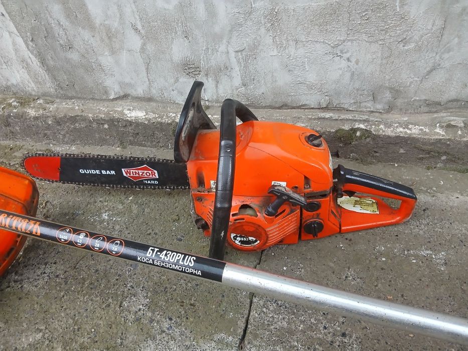 Продам б/в бензопилу,та косу.