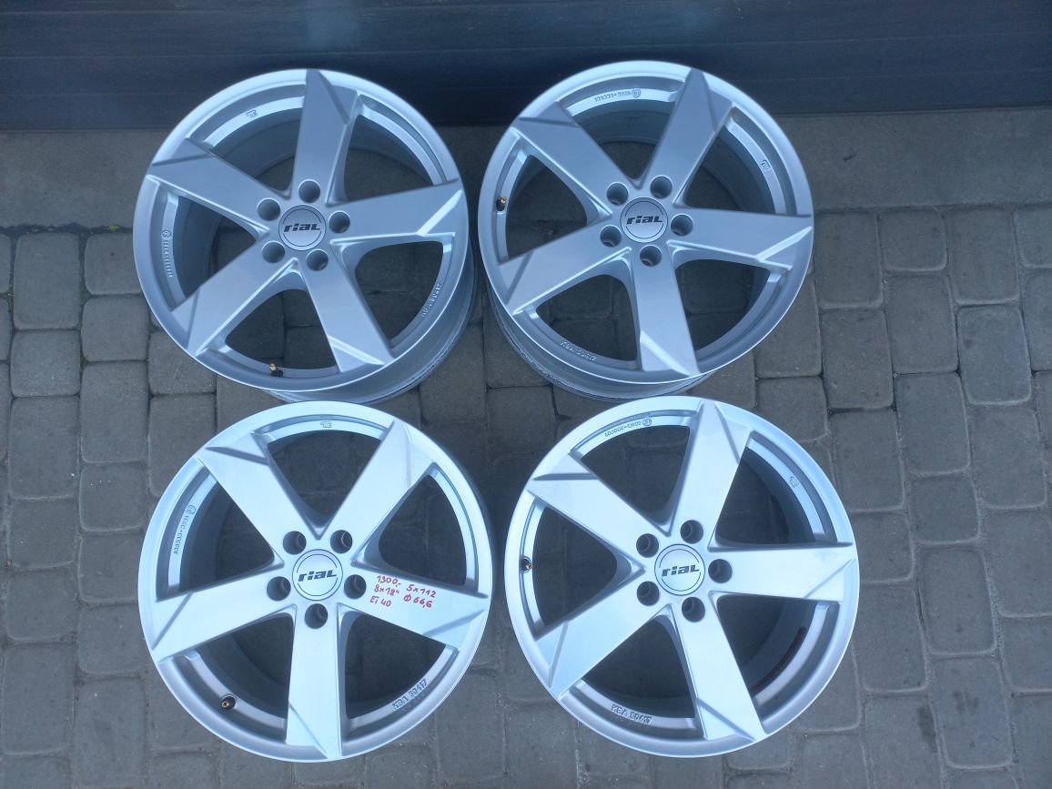 Felgi aluminiowe 18" 5x112 do Audi, VW, Skoda

-Felgi alumin