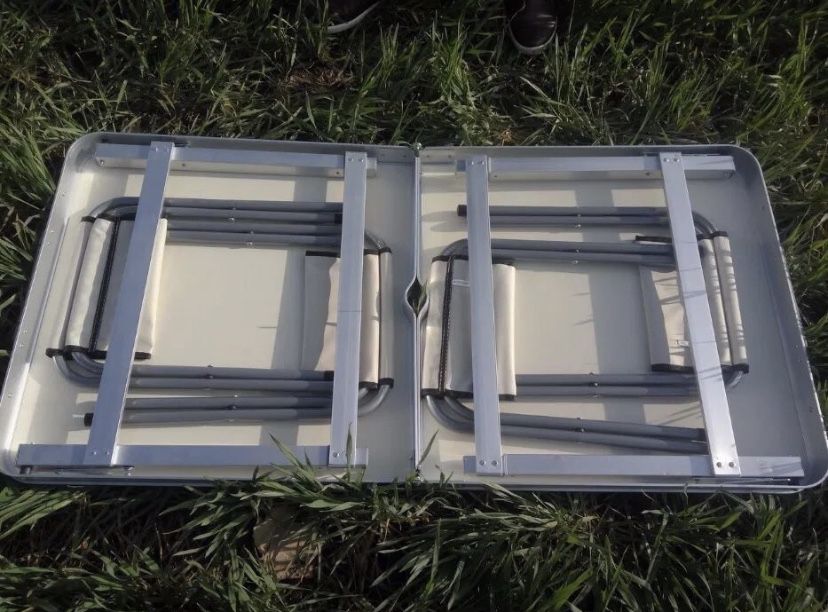 Стол для пикника УСИЛЕННЫЙ + 4 стула. Раскладной Столик и 4 стула