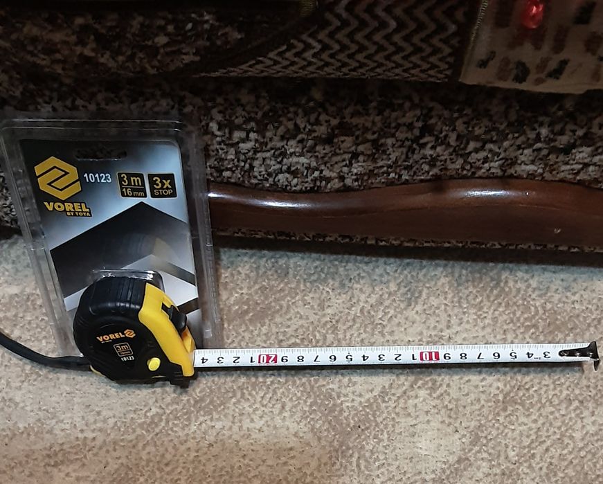 Рулетка "Vorel" 3м на 16мм. Нова