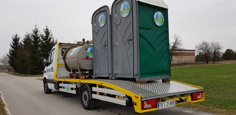 Toalety przenośne Kielce Wynajem sprzedaż  i serwis  toalet Wywóz Niec