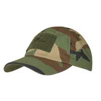 Helikon czapka baseball - Polycotton Rip-Stop Woodland