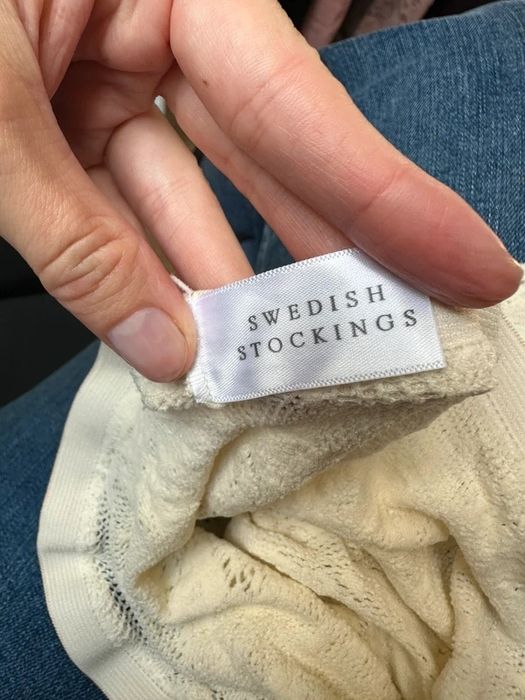 Koronkowe rajstopy Swedish Stockings 38/40