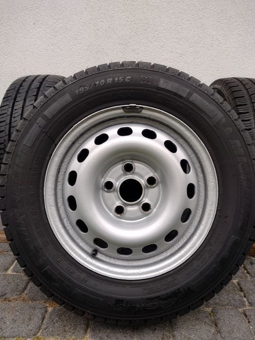 Koła VW T4 195/70/15C, opony, felgi, komplet+2szt