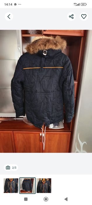 Мужская зимняя куртка  теплая ZST новая   ZST размер М. капюшоном