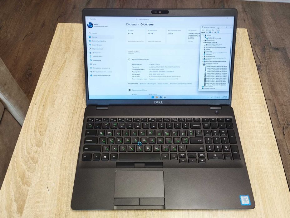 Dell Latitude 5501,I7-9850H (4.6 ГГц) 6/12 ядер,32GB RAM,512GB SSD,Тач