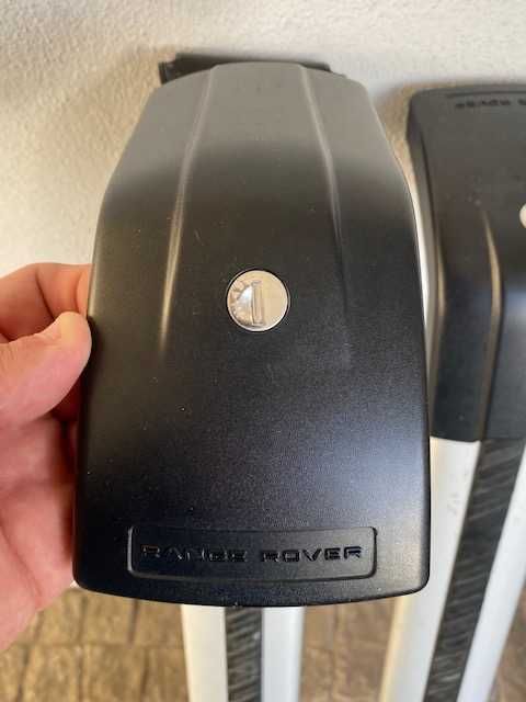 Barras Land Rover Evoque originais alumínio c/chaves segurança, aperto
