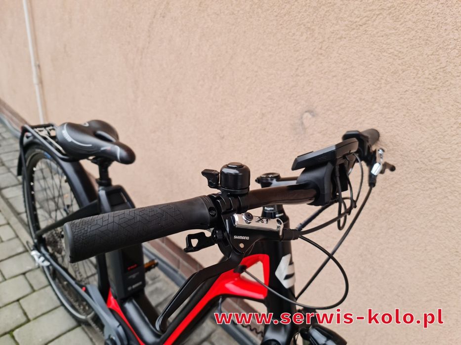 Rower elektryczny damka damski BERGAMONT E-Ville koła 28 SHIMANO XT