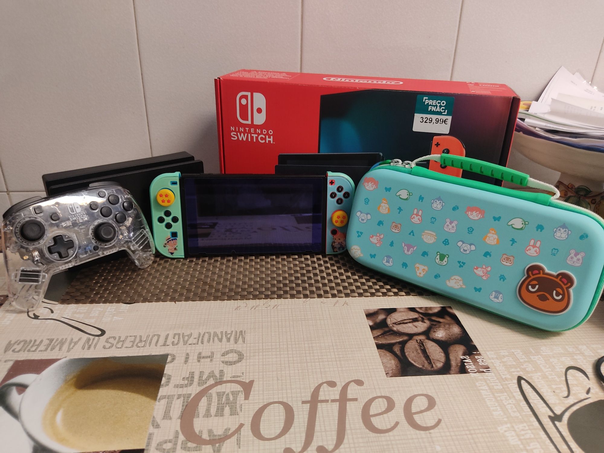 Nintendo Switch V2 - consola, jogos, proteções