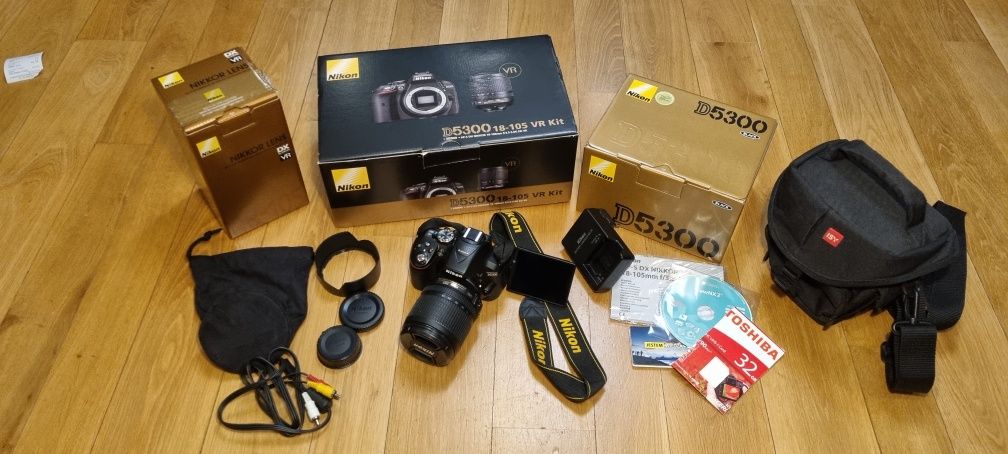 Nikon D5300  Super stan! Obiektyw 18-105 VR