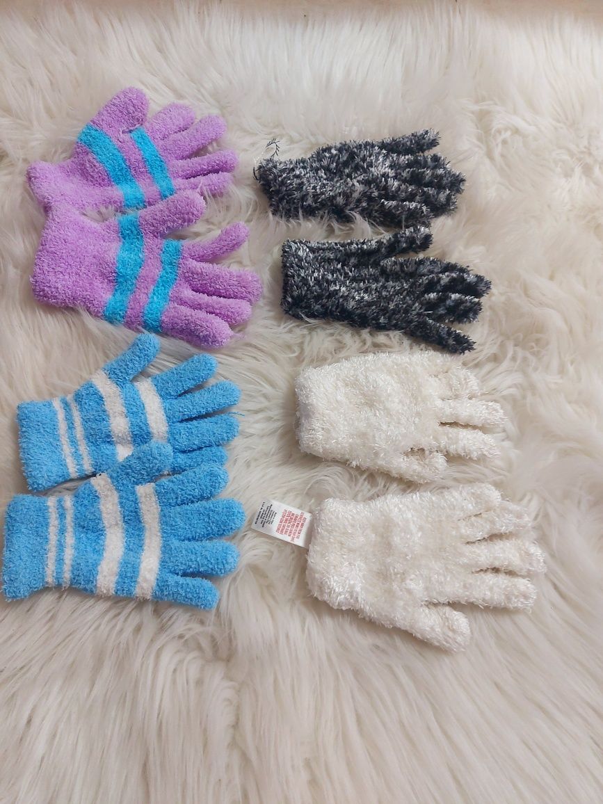 6 par rękawiczki uniwersalne komplet kolorowe okazja