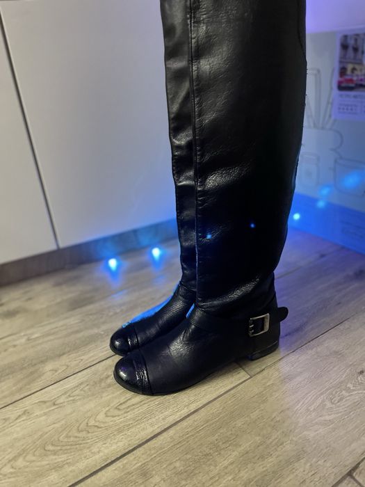 Шкіряні сапоги TOP rubber