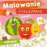 Malowanie - doklejanie. Owoce