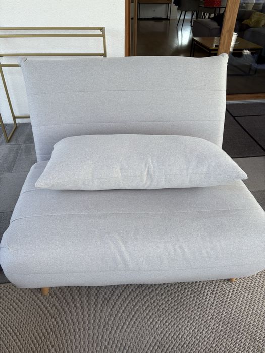 Sofa rozkładana jednoosobowa Jasnoszary