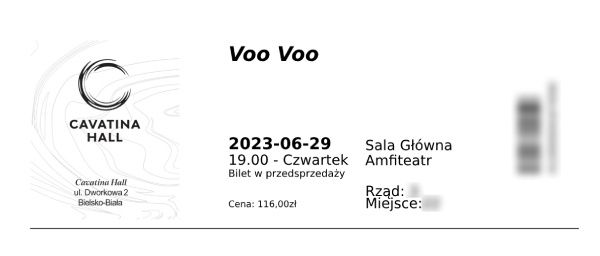 VOO VOO - bilet na koncert w Bielsku-Białej, 29.06.23.