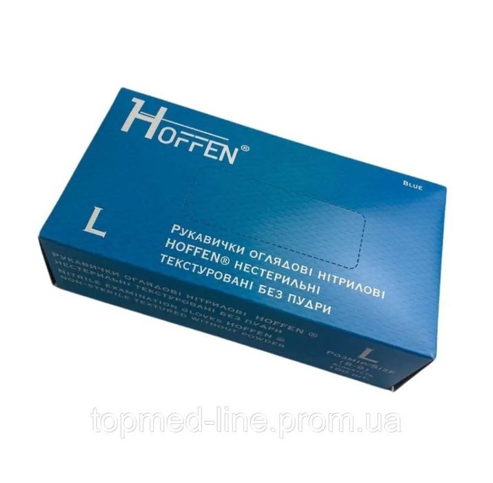 Hoffen Рукавички нітрилові 100 шт.