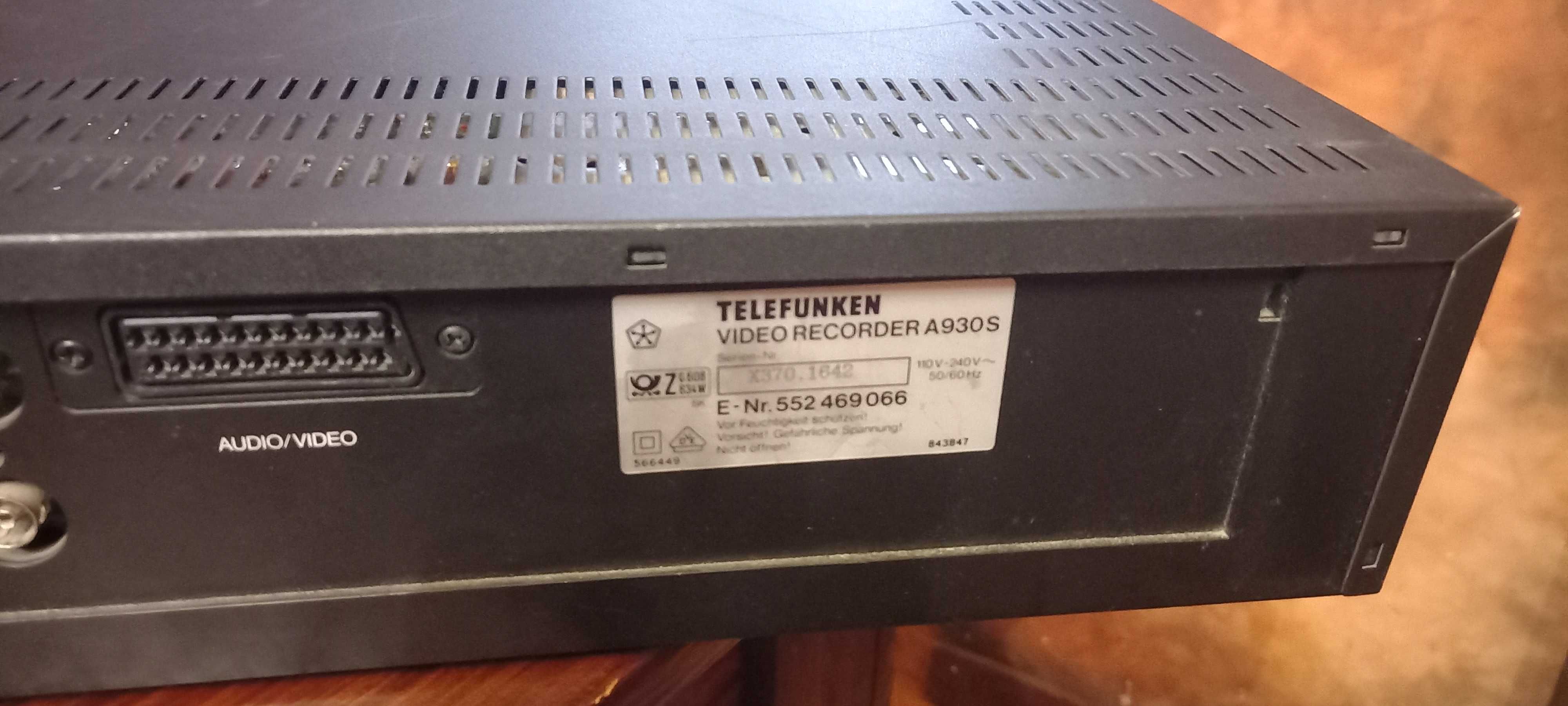 magnetowid vhs Telefunken A 930 s