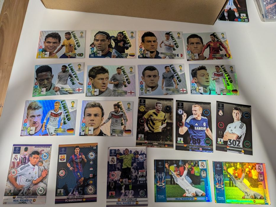 Karty World cup Brazil 2014 oraz LM 2014/15Limited edition Top master,