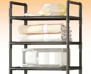 Побутовий стелаж на 6 полиць на роликах