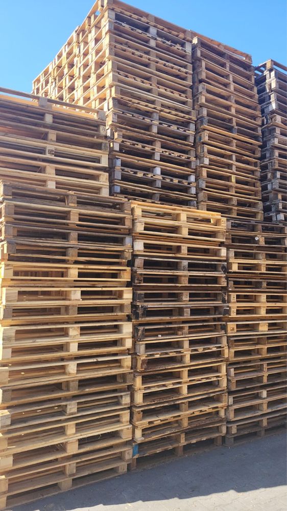 Palety drewniane jednorazowe 1200x800 lekka używana duże ilości