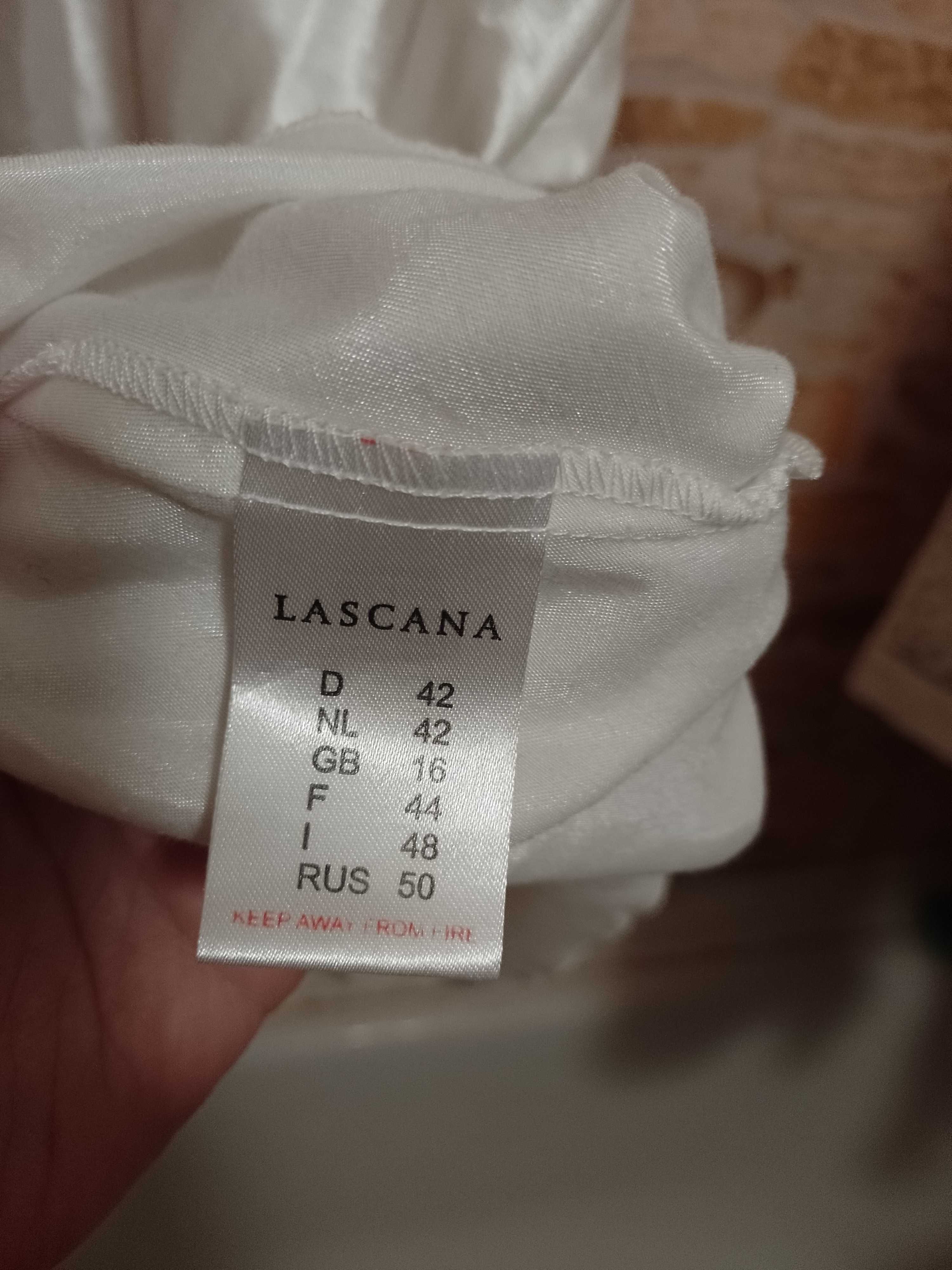 (42/XL) LASCANA/ Wytworna koszulka nocna z odkrytymi plecami z Londynu