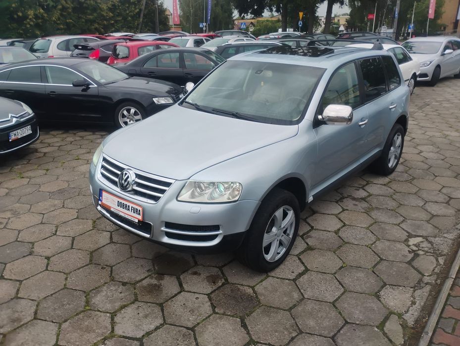 Volkswagen Touareg Śliczny*Gaz*Full Opcja*Jasny Środek*1 Ręka*Komis Dużo Aut Zamiany