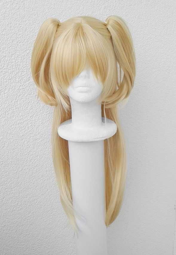 Yuzu Aihara peruka blond z kitkami długa z grzywką cosplay wig Citrus