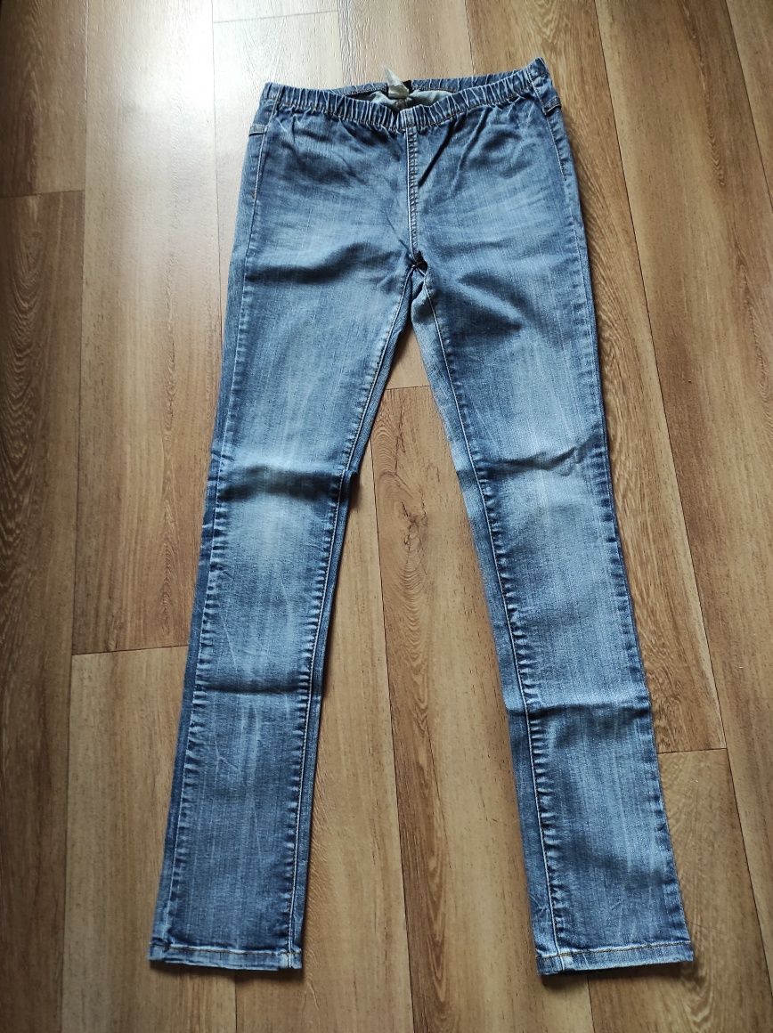 Mini paka rurki jeansy koszula zestaw