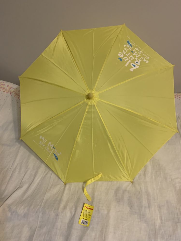 Parasol parasolka Tiross żółty nowy z metką automat