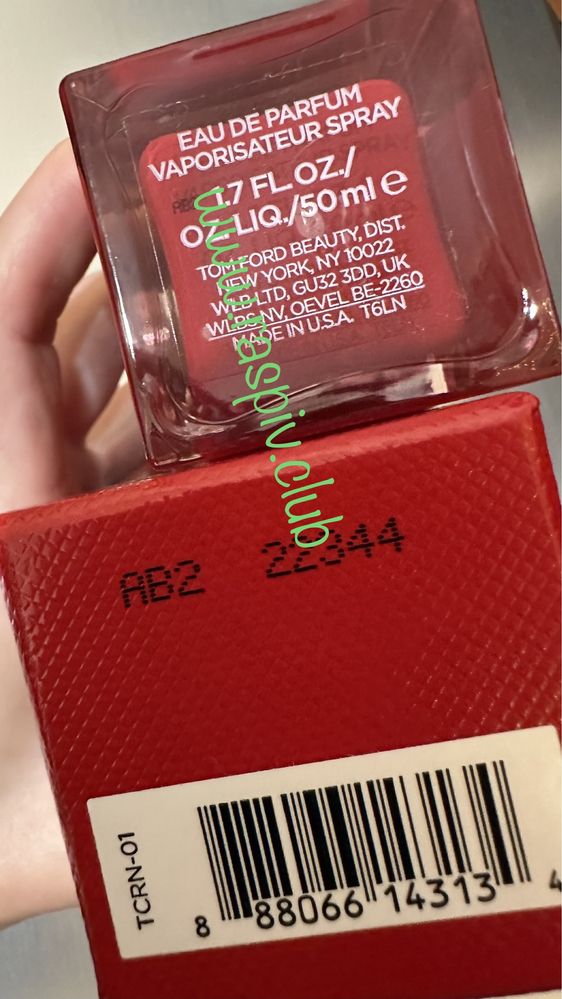 Залишок у флаконі оригінального Tom Ford electric cherry вишня