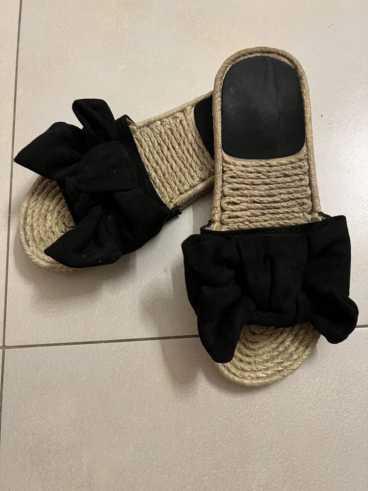 Klapki damskie espadryle. Rozmiar 37